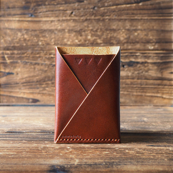Hand-painted Leather Card Wallets & Travel Pouches